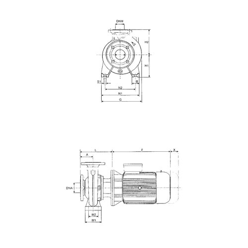 Immagine di Dab Pumps NKP-G 32-200/210/B/BAQE/7.5/2 Pompa normalizzata monoblocco per attività di pressurizzazione, condizionamento e riscaldamento, portata max 36 m³/h - prevalenza max 58.8 m 1D1321BAV