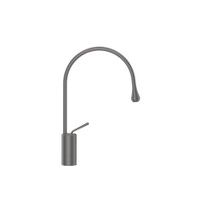 Immagine di Gessi GOCCIA miscelatore lavabo H.44 P.29 cm, senza scarico, con flessibili di collegamento, finitura black metal brushed GHRC 33605#126