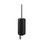 Immagine di Gessi GOCCIA ACCESSORIES porta scopino in Gres, a parete colore nero, finitura black metal brushed GHRC 38020#126