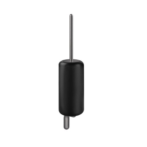 Immagine di Gessi GOCCIA ACCESSORIES porta scopino in Gres, a parete colore nero, finitura black metal brushed GHRC 38020#126