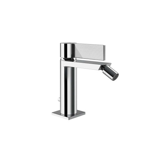 Immagine di Gessi INVERSO RIGATO miscelatore bidet, con scarico e flessibili, finitura cromo 73507#031