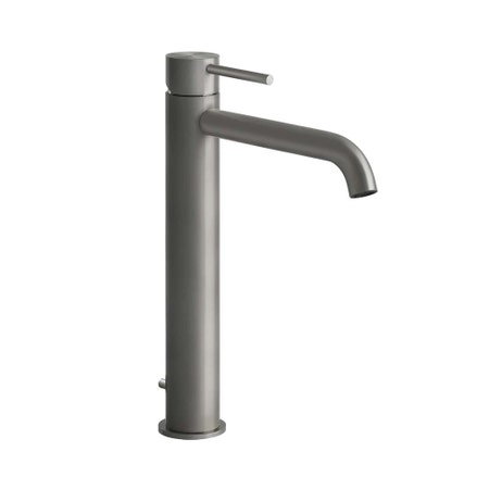 Immagine di Gessi 316 FLESSA miscelatore lavabo H.30 cm, con scarico e flessibili di collegamento, finitura steel brushed  54003#239