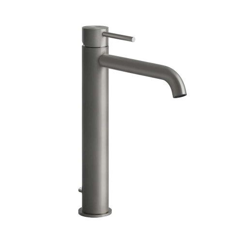 Immagine di Gessi 316 FLESSA miscelatore lavabo H.30 cm, con scarico e flessibili di collegamento, finitura steel brushed  54003#239