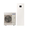 Immagine di Samsung EHS SPLIT R32 Sistema integrato composto da pompa di calore Inverter 9 kW e sistema ClimateHub S2 2 zone per riscaldamento, raffrescamento e produzione ACS AE090RXEDEG/EU+AE200DNXSPG/EU