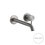 Immagine di Gessi 316 MECCANICA miscelatore lavabo a parete bocca lunghezza personalizzata, senza scarico, finitura steel brushed 54289#239