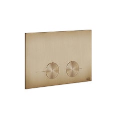 Immagine di Gessi TOTAL LOOK placca di finitura per GEBERIT OMEGA 12, finitura warm bronze brushed PVD 54615#726