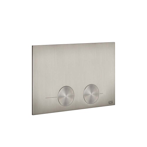Immagine di Gessi TOTAL LOOK placca di finitura per TECE, finitura steel brushed 54617#239