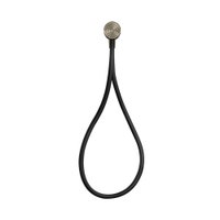 Immagine di Gessi Set doccia magnetico con presa acqua, doccetta anticalcare e flessibile Darkflex 150 cm, finitura finox brushed nickel 63199#149