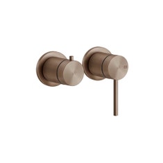 Immagine di Gessi 316 parte esterna miscelatore doccia a parete 2 vie, senza corpo incasso, finitura copper brushed PVD 54077#708