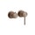 Gessi 316 parte esterna miscelatore doccia a parete 2 vie, senza corpo incasso, finitura copper brushed PVD 54077#708