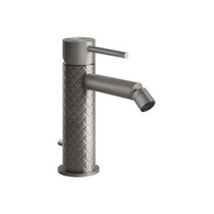 Immagine di Gessi 316 INTRECCIO miscelatore bidet con scarico e flessibili di collegamento, finitura steel brushed 54107#239