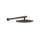Gessi SHOWER braccio doccia con soffione a parete ø 30 cm, orientabile, finitura black metal brushed PVD 54145#707