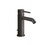 Immagine di Gessi 316 FLESSA miscelatore bidet, con scarico e flessibili di collegamento, finitura black metal brushed PVD 54007#707
