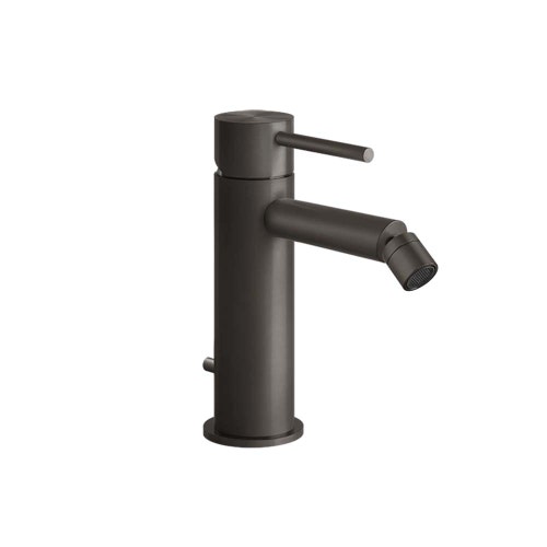 Immagine di Gessi 316 FLESSA miscelatore bidet, con scarico e flessibili di collegamento, finitura black metal brushed PVD 54007#707