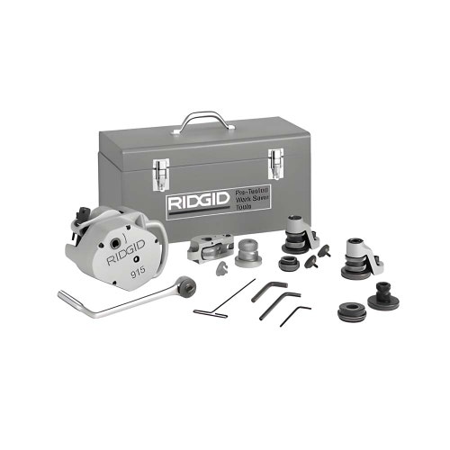 Immagine di Ridgid 915 Scanalatrice a rulli manuale 1" - 1/4" - 6" per 300 Compact / 1233 e set di rulli per 8" - 12" 88232+92442