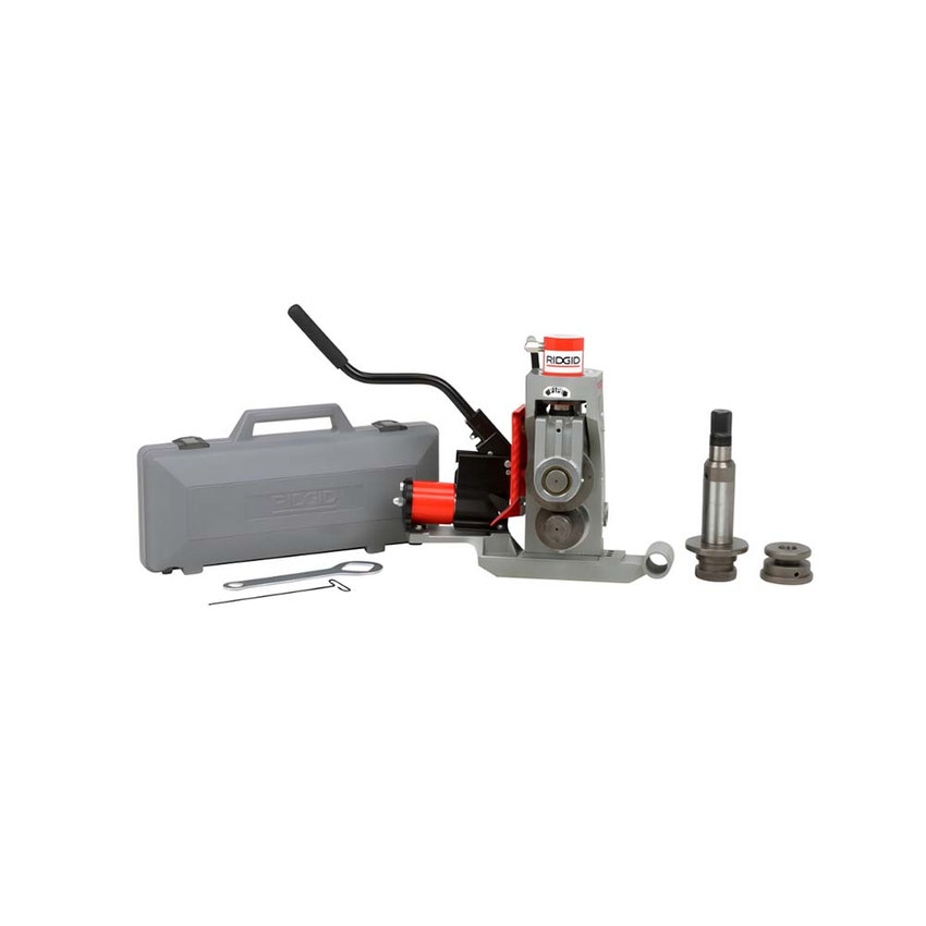 Immagine di Ridgid 918 Scanalatrice a rulli con Kit di montaggio per 1233/300 Compact da 2" - 12 e 300 Compact filettatrice 1/8" - 2", 230 V 57092+50697