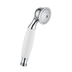 Immagine di Bellosta Docc Classic monogetto con manico bianco, in ottone, finitura cromo 01-035092