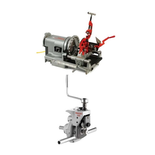 Immagine di Ridgid 300 Compact filettatrice 1/8" - 2", 230 V e 975RG scanalatrice a rulli 1 1/4" - 6" per 300 Compact / 1233 50697+33588