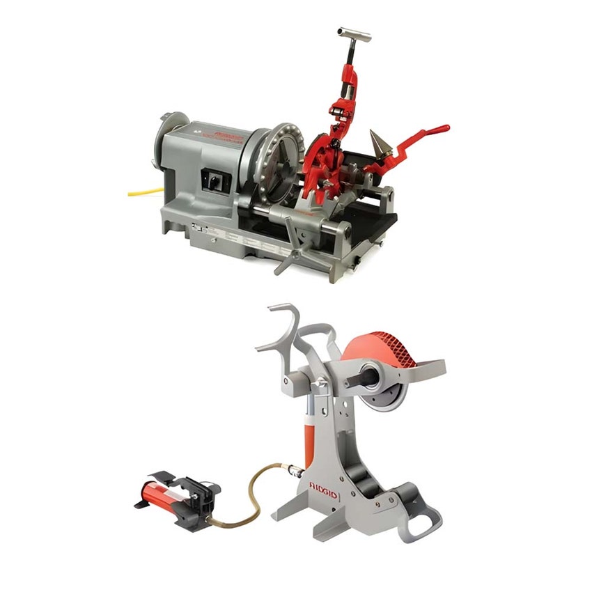 Immagine di Ridgid 760 FXP filettatrice 12-R 1/2" - 2" e 258 Tagliatubi 21/2" - 8" 71993+50767