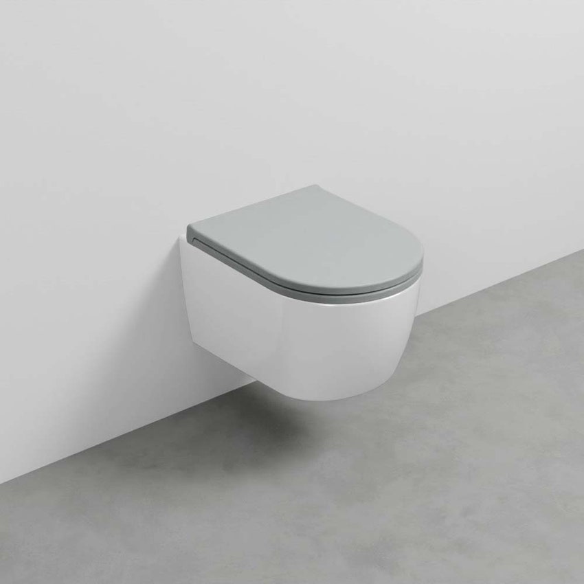 Immagine di Cielo SMILE PRO MINI 48 vaso sospeso, senza sedile, colore bianco finitura lucido SMVSRKP