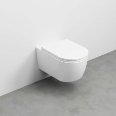 Immagine di Cielo SMILE 53 vaso sospeso, senza brida, senza sedile, colore bianco finitura lucido SMVSNWK