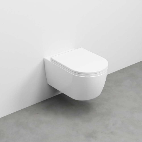 Immagine di Cielo SMILE 53 vaso sospeso, senza brida, senza sedile, colore bianco finitura lucido SMVSNWK