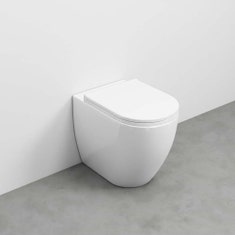 Immagine di Cielo SMILE 53 vaso a terra, scarico parete trasformabile a terra con curva tecnica, senza brida, senza sedile, colore bianco finitura lucido SMVASK