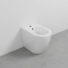 Immagine di Cielo SMILE PRO 53 bidet a terra monoforo, colore bianco finitura lucido SMBIP