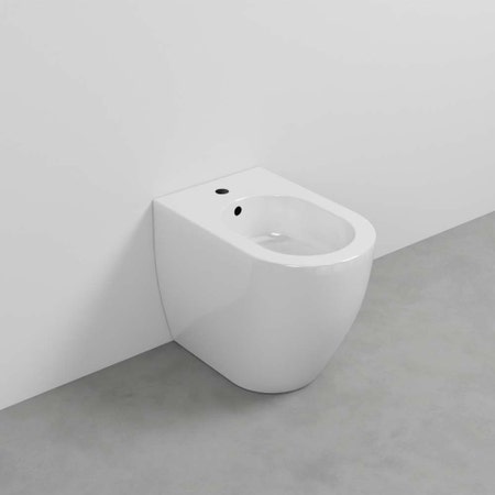 Immagine di Cielo SMILE PRO 53 bidet a terra monoforo, colore bianco finitura lucido SMBIP