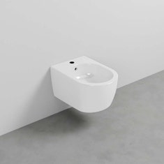 Immagine di Cielo SMILE PRO MINI 48 bidet sospeso monoforo, colore bianco finitura lucido SMBSRP