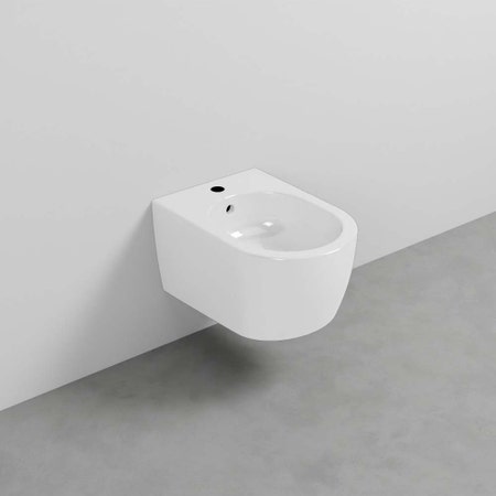 Immagine di Cielo SMILE PRO MINI 48 bidet sospeso monoforo, colore bianco finitura lucido SMBSRP