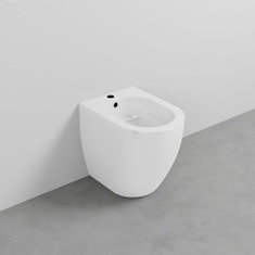 Immagine di Cielo SMILE PRO MINI 48 bidet a terra monoforo, colore bianco finitura lucido SMBIRP