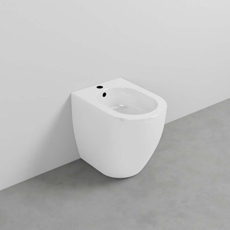 Immagine di Cielo SMILE PRO MINI 48 bidet a terra monoforo, colore bianco finitura lucido SMBIRP