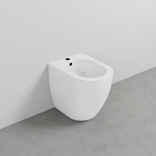 Immagine di Cielo SMILE PRO MINI 48 bidet a terra monoforo, colore bianco finitura lucido SMBIRP