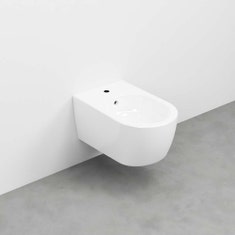 Immagine di Cielo SMILE 53 bidet sospeso monoforo, colore bianco finitura lucido SMBSNW