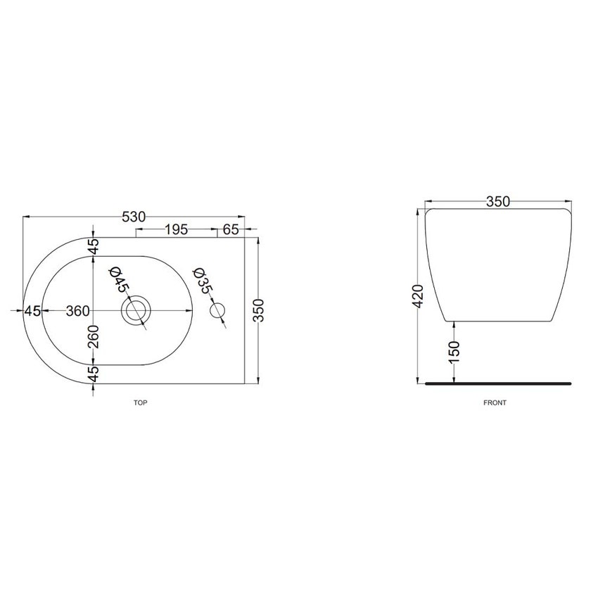 Immagine di Cielo SMILE 53 bidet sospeso monoforo, colore bianco finitura lucido SMBSNW