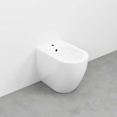Immagine di Cielo SMILE 53 bidet a terra monoforo, colore bianco finitura lucido SMBID