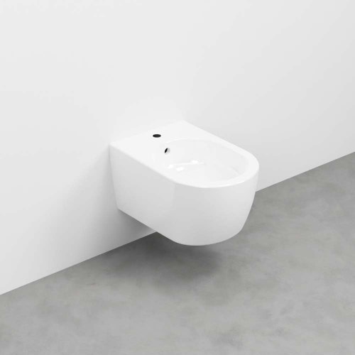 Immagine di Cielo SMILE MINI 48 bidet sospeso monoforo, colore bianco finitura lucido SMBSR