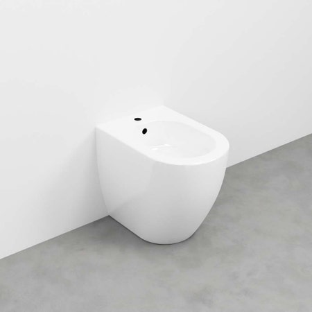 Immagine di Cielo SMILE MINI 48 bidet a terra monoforo, colore bianco finitura lucido SMBIDR