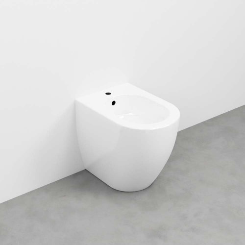 Immagine di Cielo SMILE MINI 48 bidet a terra monoforo, colore bianco finitura lucido SMBIDR