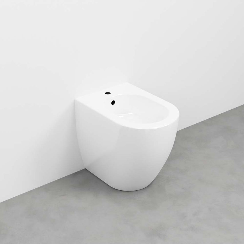 Immagine di Cielo SMILE MINI 48 bidet a terra monoforo, colore bianco finitura lucido SMBIDR