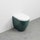 Cielo SMILE MINI 48 vaso a terra, con scarico a terra, senza sedile, colore smeraldo finitura lucido SMVASRSM