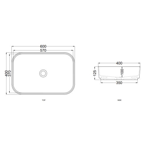 Immagine di Cielo SHUI COMFORT lavabo rettangolare H 12,5 x 60 x 40 cm, da appoggio, colore oltremare finitura lucido SHCOLAR60OL