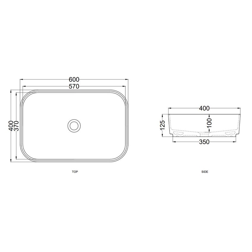 Immagine di Cielo SHUI COMFORT lavabo rettangolare H 12,5 x 60 x 40 cm, da appoggio, colore oltremare finitura lucido SHCOLAR60OL