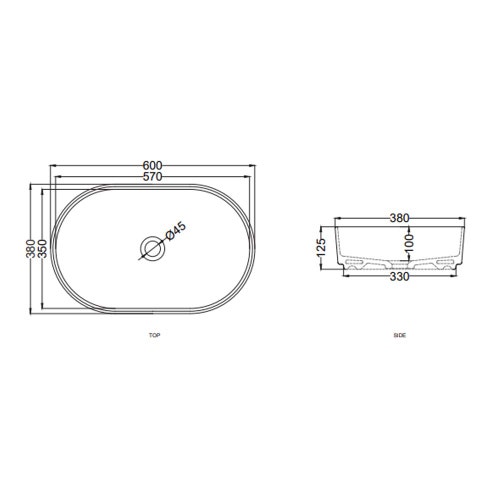 Immagine di Cielo SHUI COMFORT lavabo ovale H 12.5 x 60 x 38 cm, da appoggio, colore alga finitura lucido SHCOLAO60AL