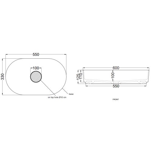 Immagine di Cielo SHUI COMFORT lavabo ovale H 12.5 x 60 x 38 cm, da appoggio, colore alga finitura lucido SHCOLAO60AL