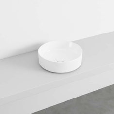Immagine di Cielo SHUI COMFORT lavabo tondo H 12,5 x 40 x 40 cm, da appoggio, colore bianco finitura lucido SHCOLAT40