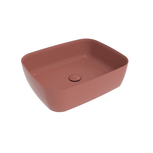 Immagine di Flaminia PLAY lavabo L.52 P.40 cm, da appoggio senza piano rubinetteria e senza troppopieno, colore uva finitura opaco PY52AUV