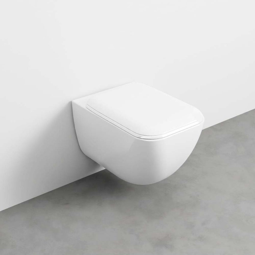 Immagine di Cielo SHUI COMFORT vaso sospeso, senza brida, senza sedile, colore bianco finitura lucido SHCOVSK