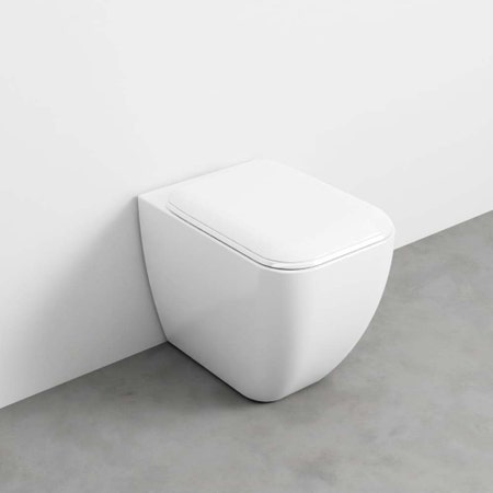 Immagine di Cielo SHUI COMFORT vaso a terra bifunzionale, con scarico traslato, senza brida, senza sedile, colore bianco finitura lucido SHCOVAKTR